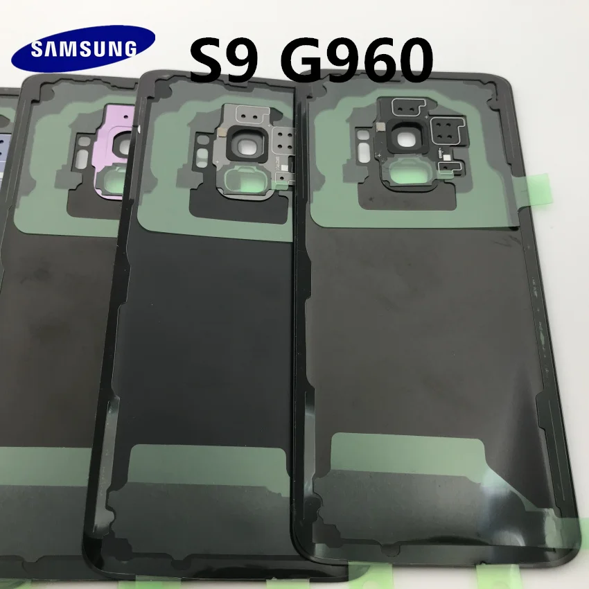 10 шт.,, новинка, для samsung Galaxy S9 edge, G960, G960F, SM-G960F, Задняя стеклянная крышка, задняя крышка, крышка батареи, замена корпуса