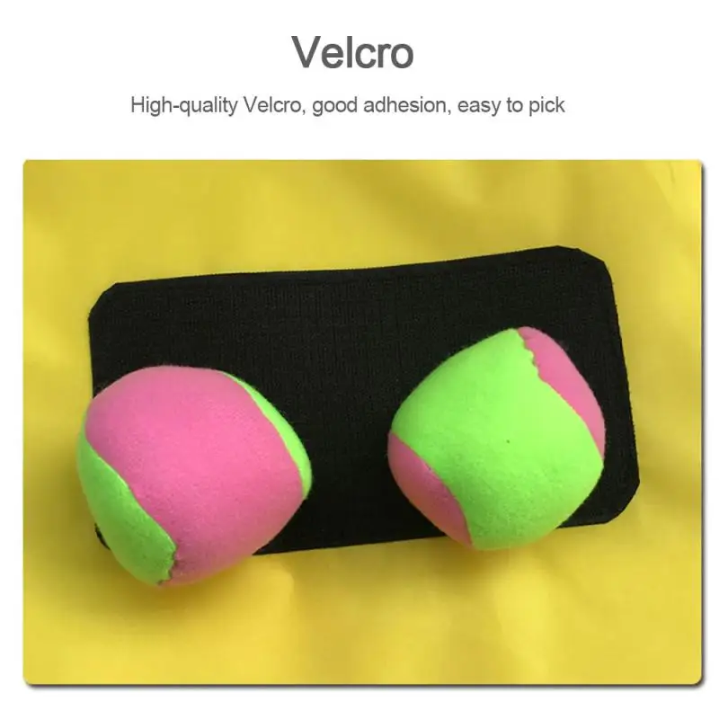 

Sticky Jersey Outdoor Activity Toys Props Vest With Sticky Ball Throwing Outdoor Pitching Training Equipment With Ball For Kids