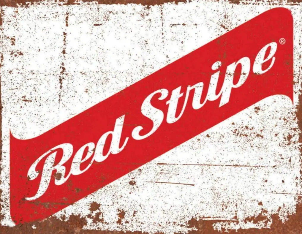 

Red Stripe Jamaican Jamaica Beer Lager Inspired Advert Vintage Retro Man Cave Bar Pub Shed Novelty Tin Wall Decor Metal Sign