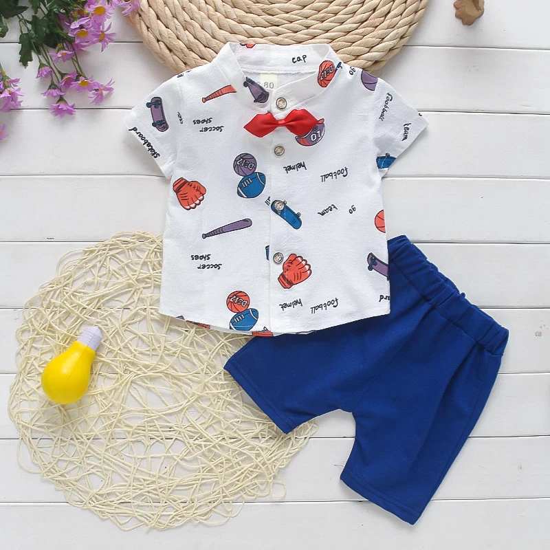 Футболка и штаны BibiCola для мальчиков летний комплект из 2 предметов спортивный