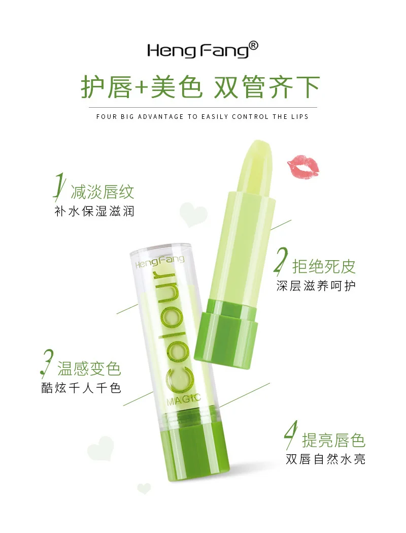 Меняющая цвет помада Новый увлажняющий бальзам для губ портативная женская с