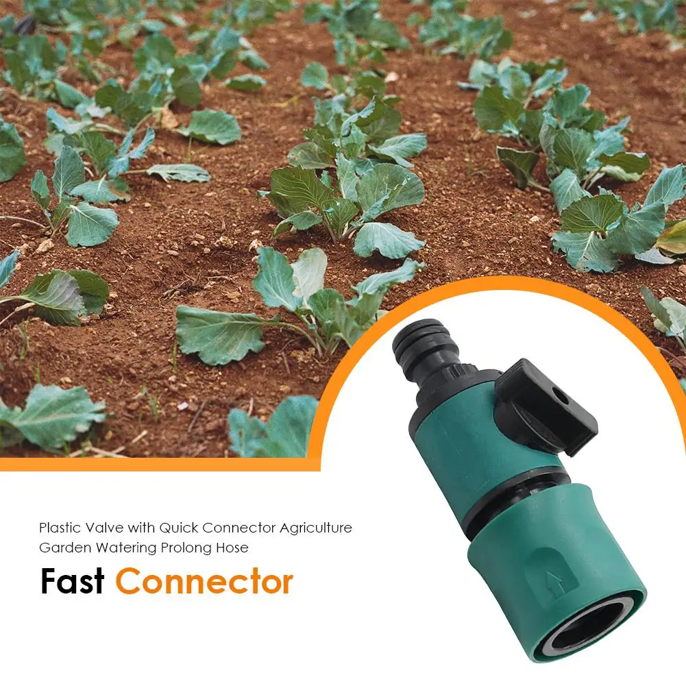 

Plastic Valve With Quick Connector Agricultural Garden Irrigation Hose Extension Irrigation Pipe Fittings Hose Adapter Switch