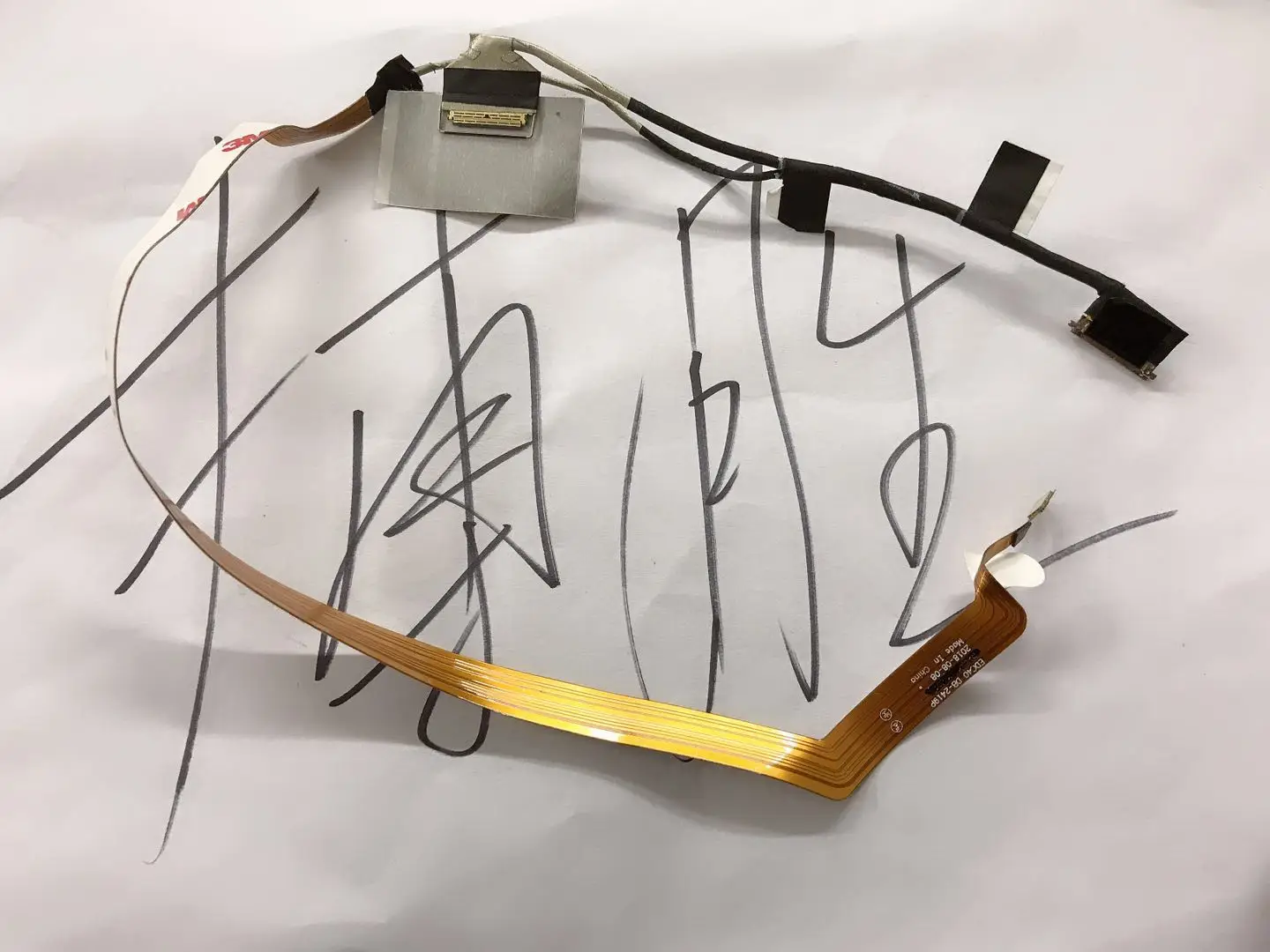 Гибкий провод для видео экрана ноутбука Dell latitude 7400 E7400 LCD LED LVDS лента показа кабеля