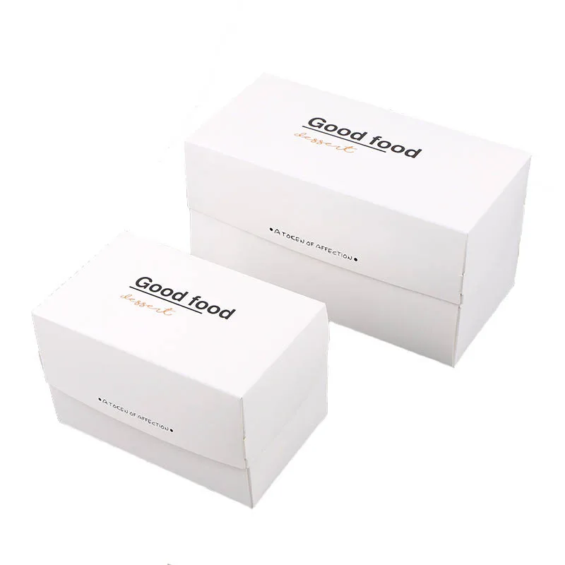 

20pcs White Paper Pastry Packaging Box Mousse Cake Baking Desserts Boxes Party Favors for Wedding Birthday