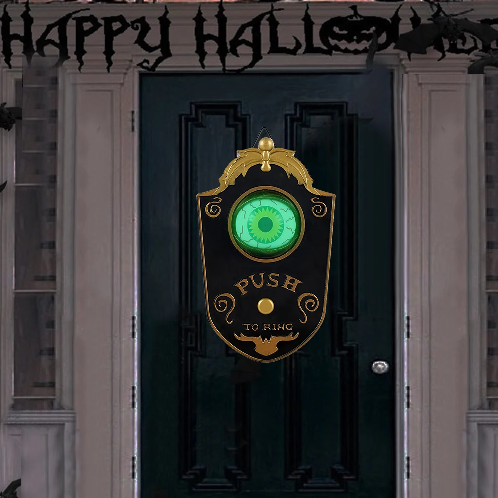 1 шт. украшение на Хэллоуин одноглазный дверной звонок привидение день