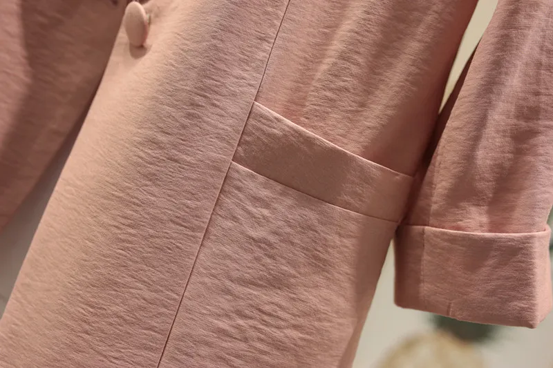 Пиджак женский Модный повседневный приталенный тонкий пиджак с рукавом 7 точек