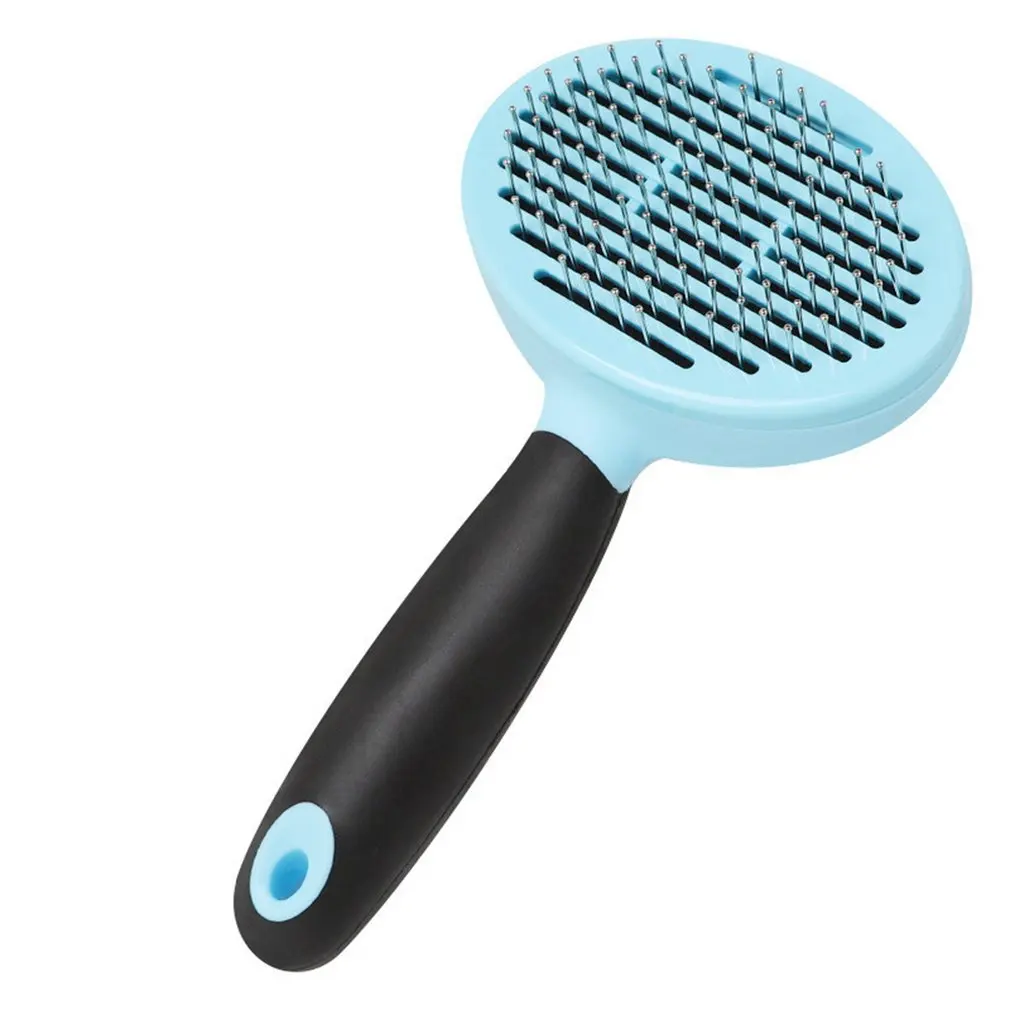 Pet Comb Self Cleaning Brush Professional Grooming for Dogs and Cats Quick Clean Short Medium Hair Removal Accessories | Дом и сад