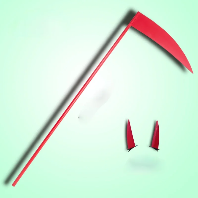 Аниме бензопила человек мощность Косплей Prop 170 см ПВХ Scythe Devil головной убор с