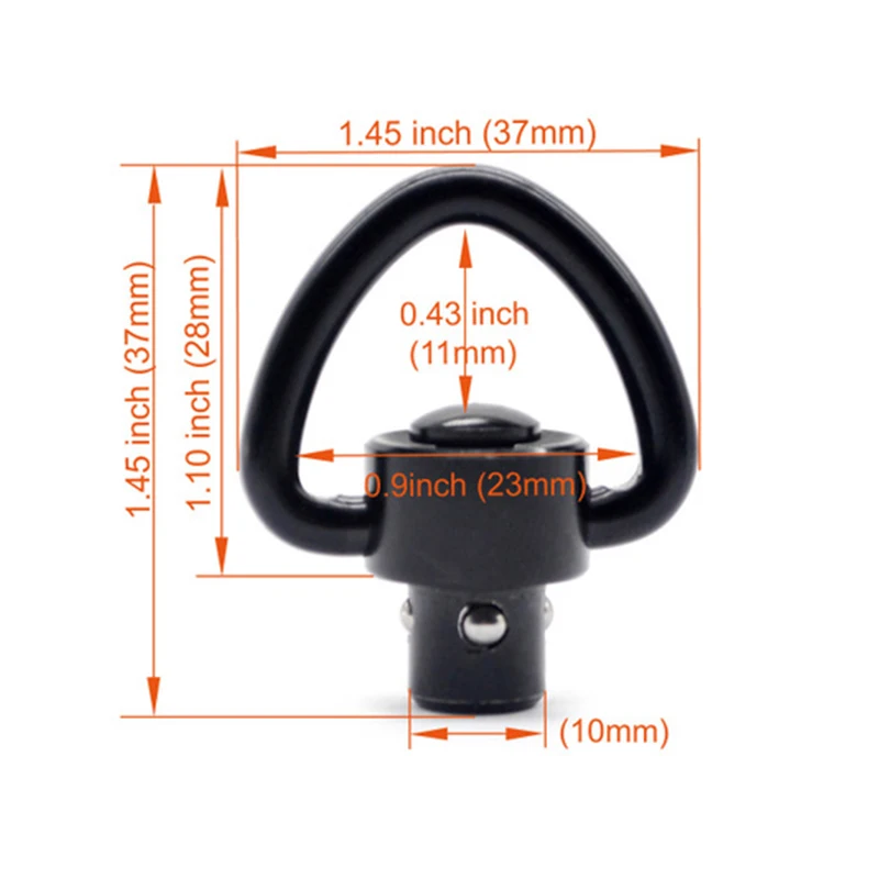 

AR15 tactical QD Sling adapter Single Point strap sling swivel mount fixed buckle for hunting airsoft GBB AEG