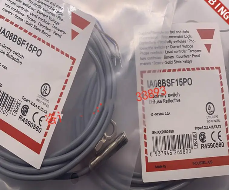 3 шт. новый высококачественный Бесконтактный индукционный переключатель Карло IA08BSF15PO IA08BSF15PC IA08BSF02DO IA08BSF02DC