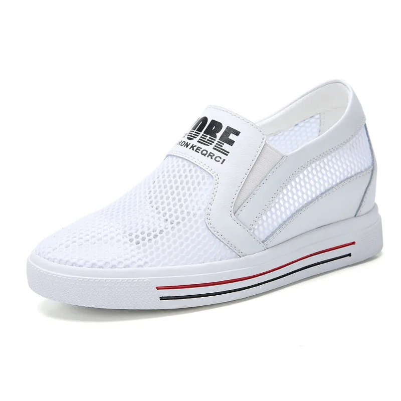 2019 г. летние женские кроссовки на платформе женская повседневная обувь с дышащей