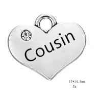 cousin family charm pendants jewelry making finding diy bracelet necklace earring accessories handmade tools 3pcs