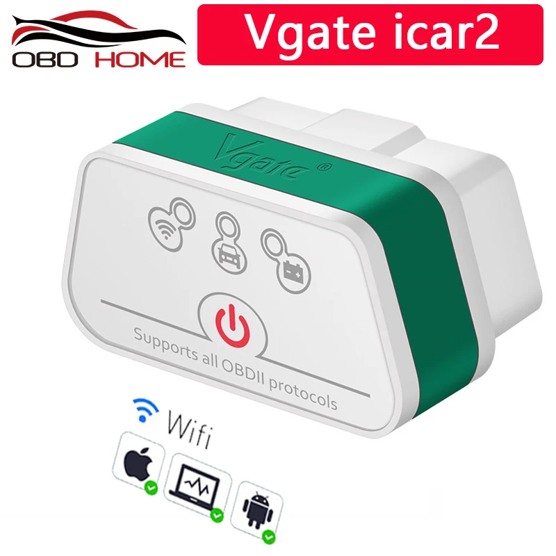 

Vgate iCar2 ELM327 obd 2 сканер elm 327 V2.1 obd2 wifi автомобильный диагностический инструмент для ПК/IOS считыватель кодов pk kw902