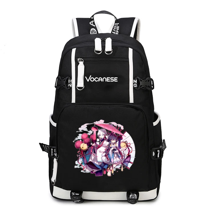 

Anime Vocaloid Backpack Cartoon Luo Tianyi vocanese Bags Oxford Student School Bag Travel Bag Computer package