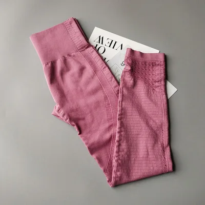 pink Yoga леггинсы брюки для йоги дышащие леггинсы спорта, фитнеса, одежда для активных движений, женский спортивный костюм, для спортивного зала, леггинсы, 8 видов цветов - Цвет: pink