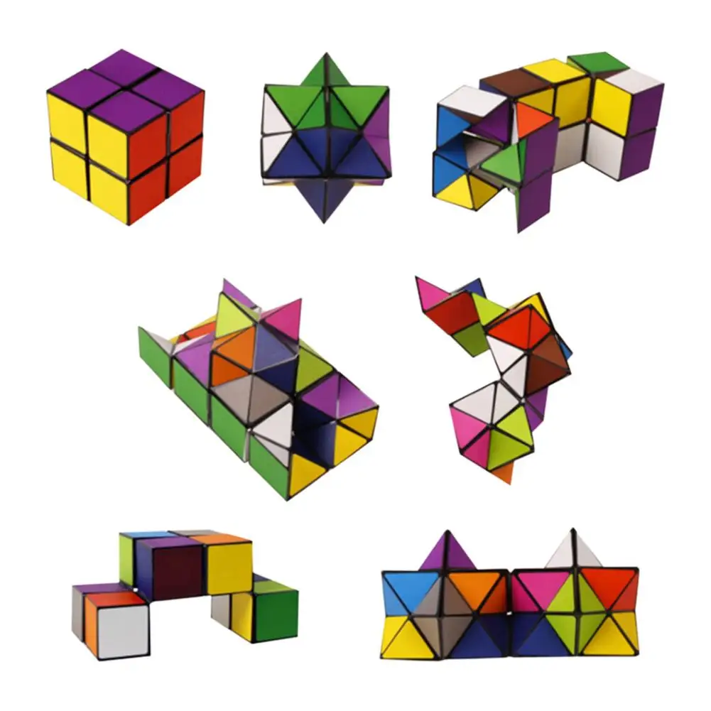 

Sensory Toy Snake Cube Transforming Geometric Puzzle 3D Assembly Magic Snake Cube Stay Calm And Focused For Goodie Bag Stuffers