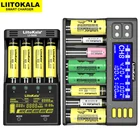 LiitoKala: Lii-S8 Lii-500 Батарея Зарядное устройство литий-ионный аккумулятор 3,7 V никель-металл-гидридного 1,2 V Li-FePO4 3,2 V IMR 3,8 V Зарядное устройство для 18650 26650 21700 26700 AA AAA