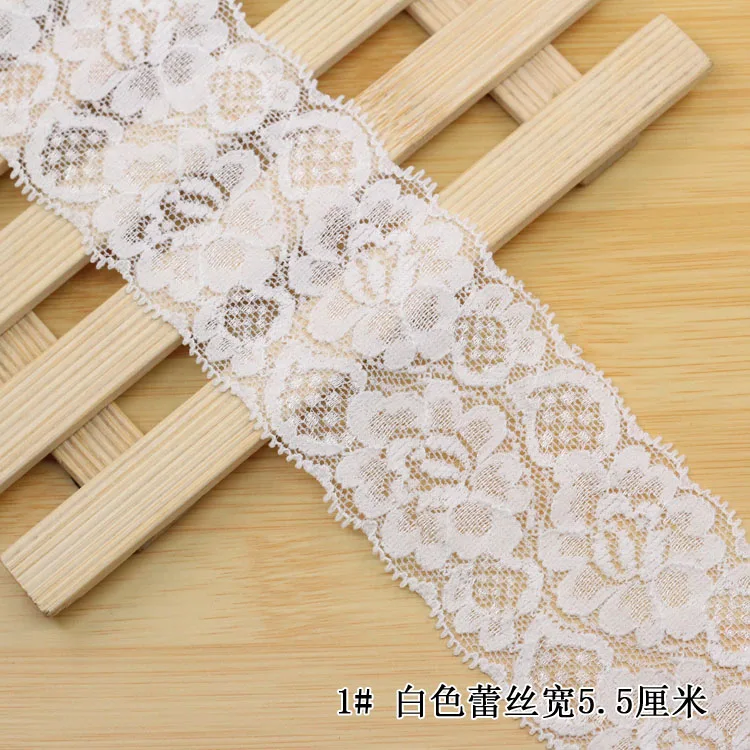 Эластичные ленты с цветочным рисунком по краям 1 м/лот стрейчевая отделка