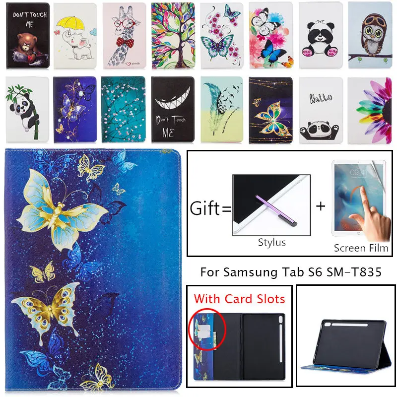 Чехол для Samsung Galaxy Tab S6 10 5 2019 T860 T865 мягкий чехол из искусственной кожи с