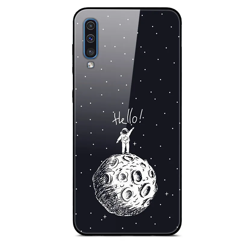 as photo 45 6," Funda для samsung Galaxy A50 чехол стекло твердая задняя крышка чехол для телефона для samsung Galaxy A50 чехол TPU рамка A 50 Coque - Цвет: as photo 45