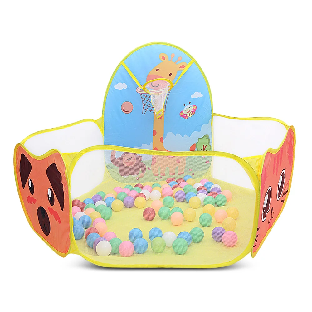 Складной морской шар яма игра бассейн с игровой корзиной дом Детская Игровая палатка для садовых и комнатных растений задний двор игровой дом Детская палатка огороженная игра