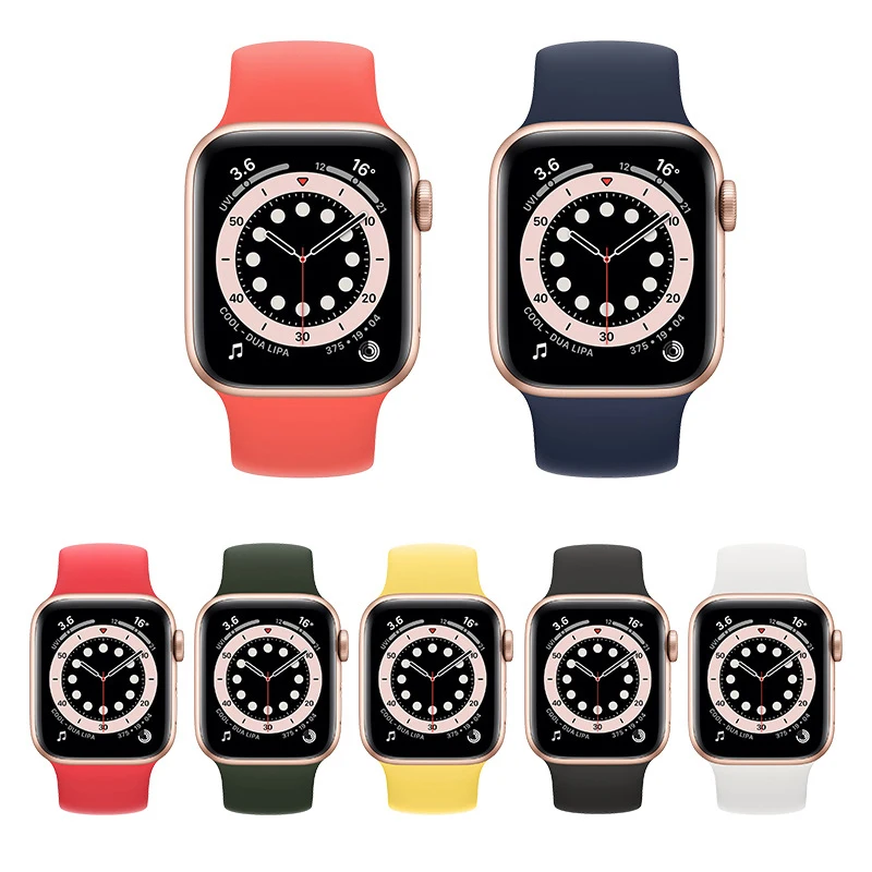 Solo Loop Strap for Apple Watch Band 49mm 45mm 41mm 40mm 44mm 42mm 38mm Silicone bracelet belt iwatch series 3 4 5 6 7 8 Ultra