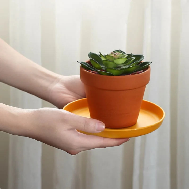 Бытовая Экологически чистая пластиковая тарелка для закусок круглая Квадратная