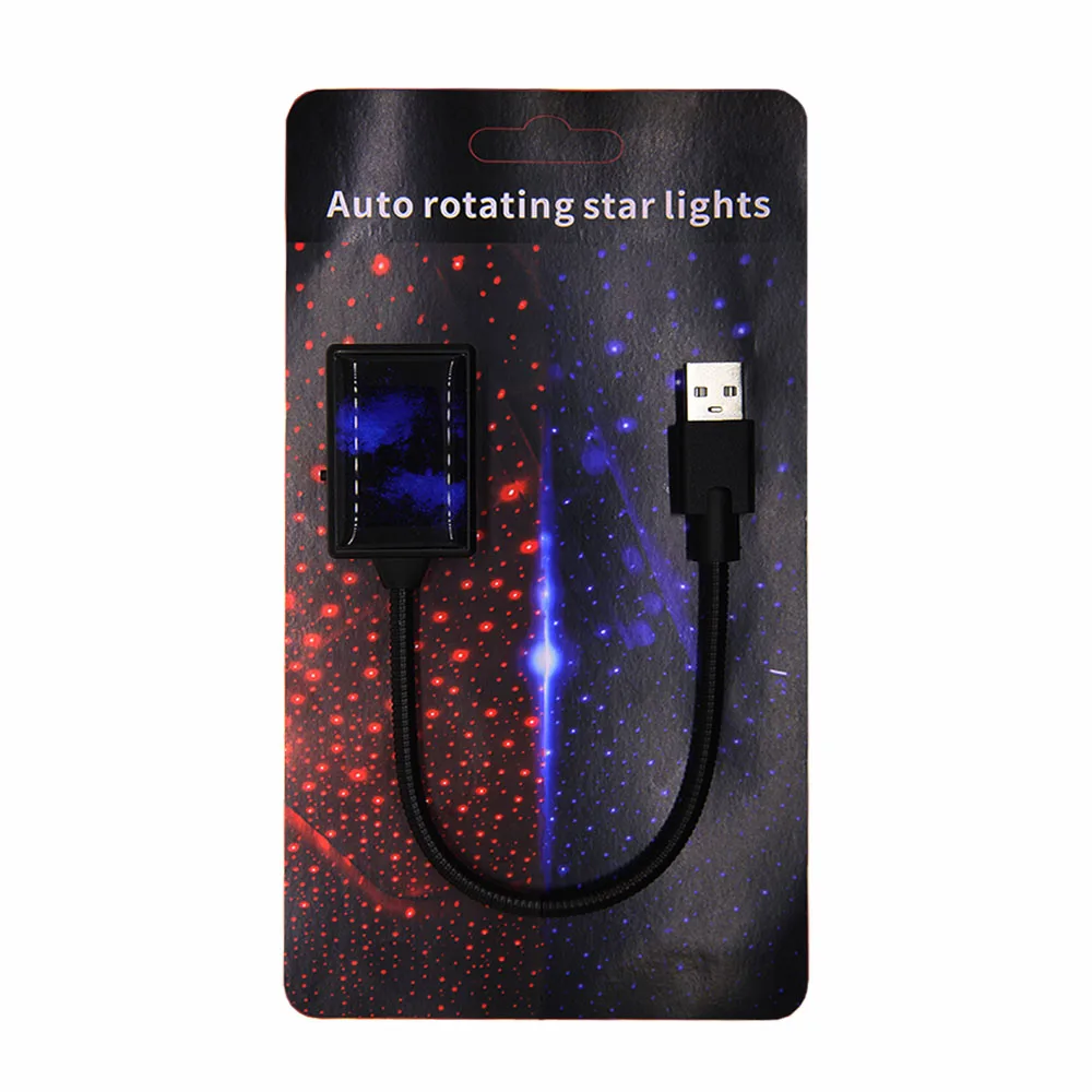 

USB Автомобильное светодиодное украшение, вращающееся звездное небо, автомобильный проектор звездного неба, ночник, универсальные автомоби...
