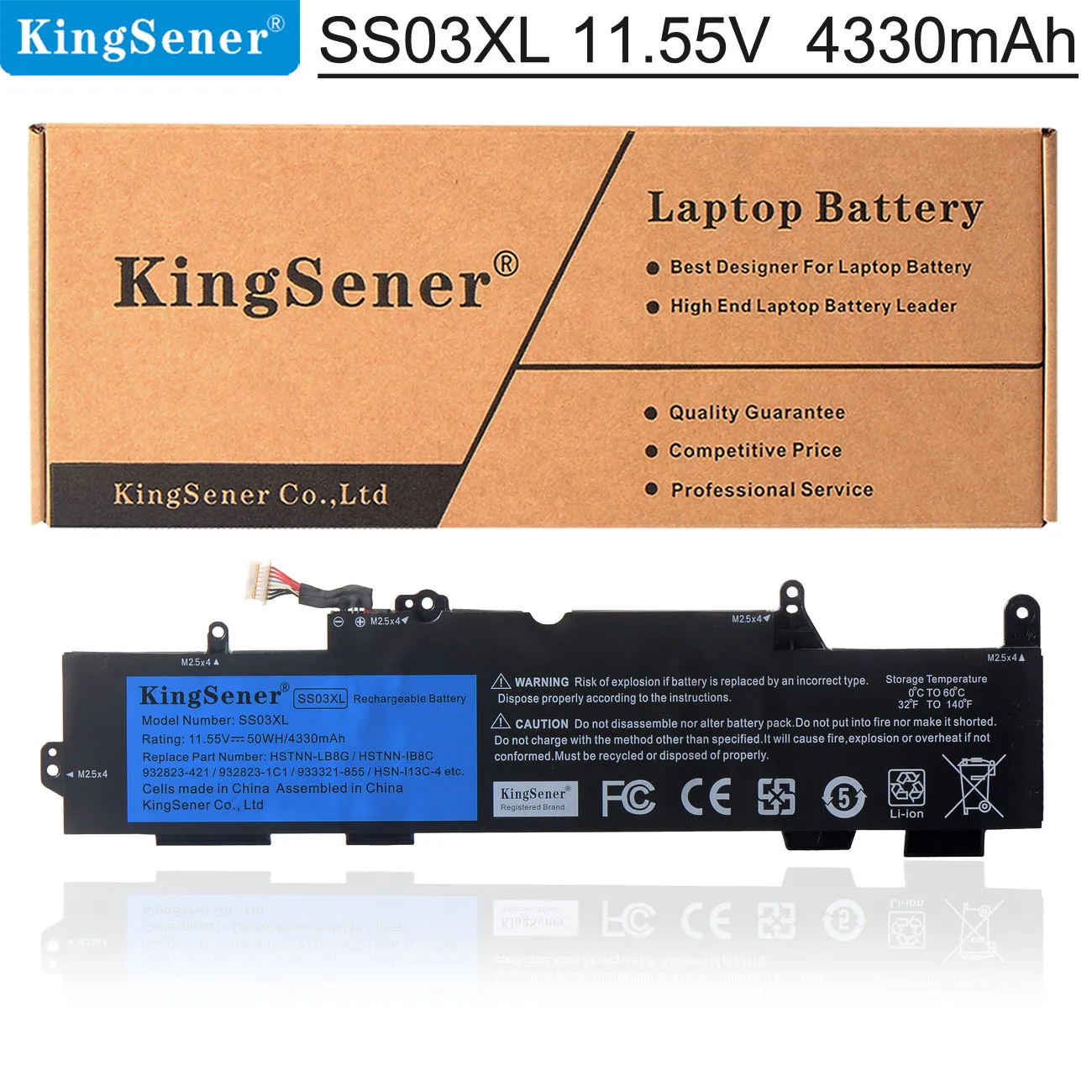 KingSener-batería modelo SS03XL para ordenador portátil, parte de PC para HP EliteBook 730, 735, 740, 745, 755, 830, 840, G5, ZBook 14u, G5, HSN-I12C, HSN-I13C-4