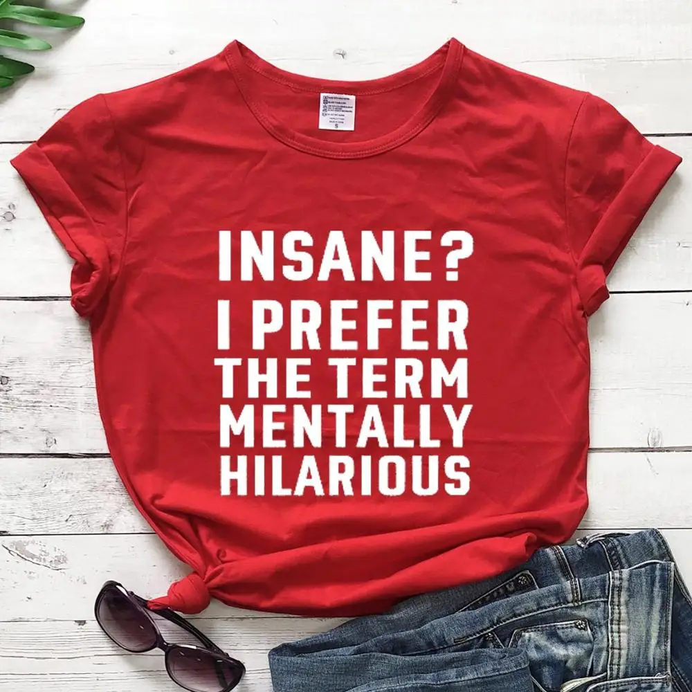 Футболка с надписью Insane i Pretty the term футболка забавными крутыми надписями топы для