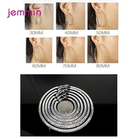 925 sterling silver statement crystal earrings for women girls party 4 pairs lots wholesale fashion jewelry wholesale