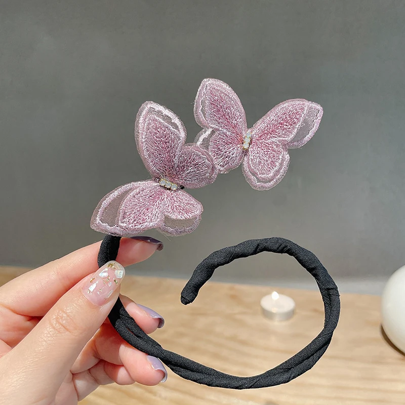 

Sweet Butterfly Bun Maker DIY Hair Style Making Tools Headbands Women Korean Style Fashion Party Curler Roller Hair Accessories