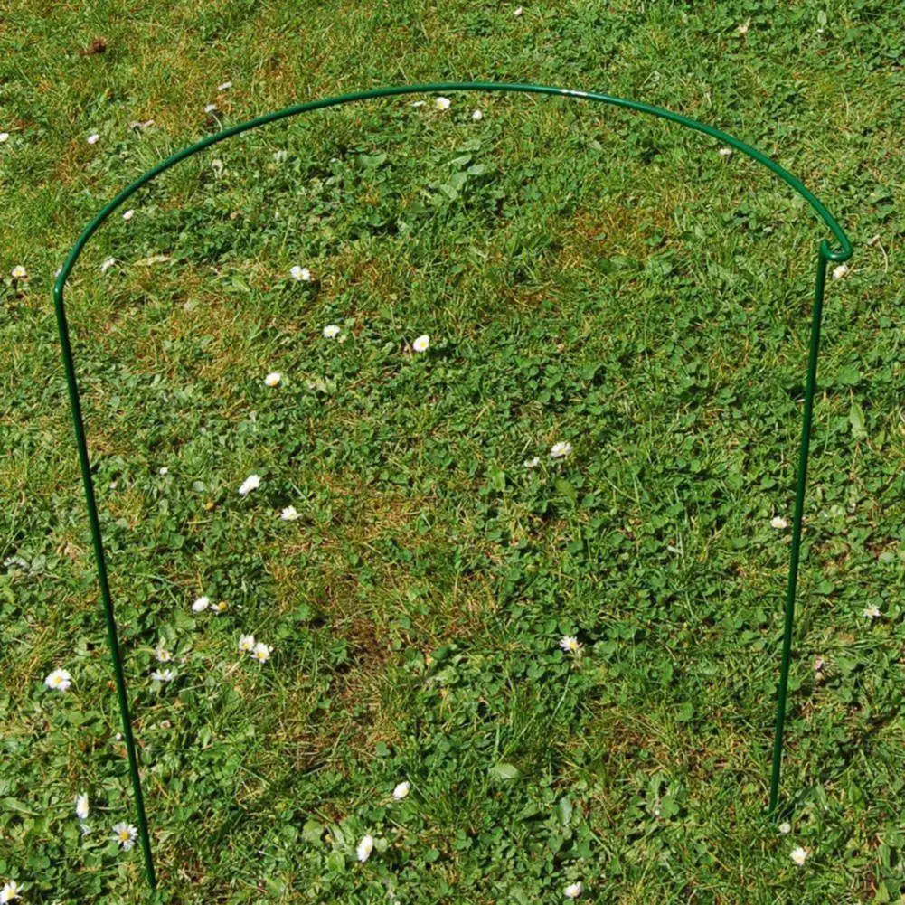 

8Pcs Plant Support Stake Half Round High Density Iron Tomato Planting Flower Support Ring for Garden
