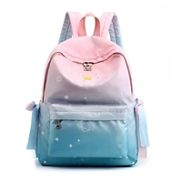 women cute backpack gradient color sen series all match nylon backpack korean student school bag ladies small fresh backpacks
