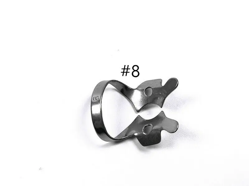 #8 стоматологические SS резиновые плоские листы зажимные клипсы гибкие против