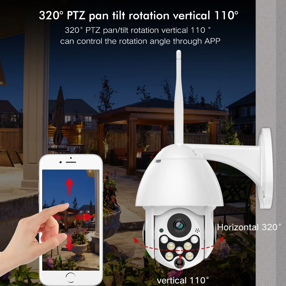 Камера hut 1080P IP камера WiFi наружная скоростная купольная беспроводная