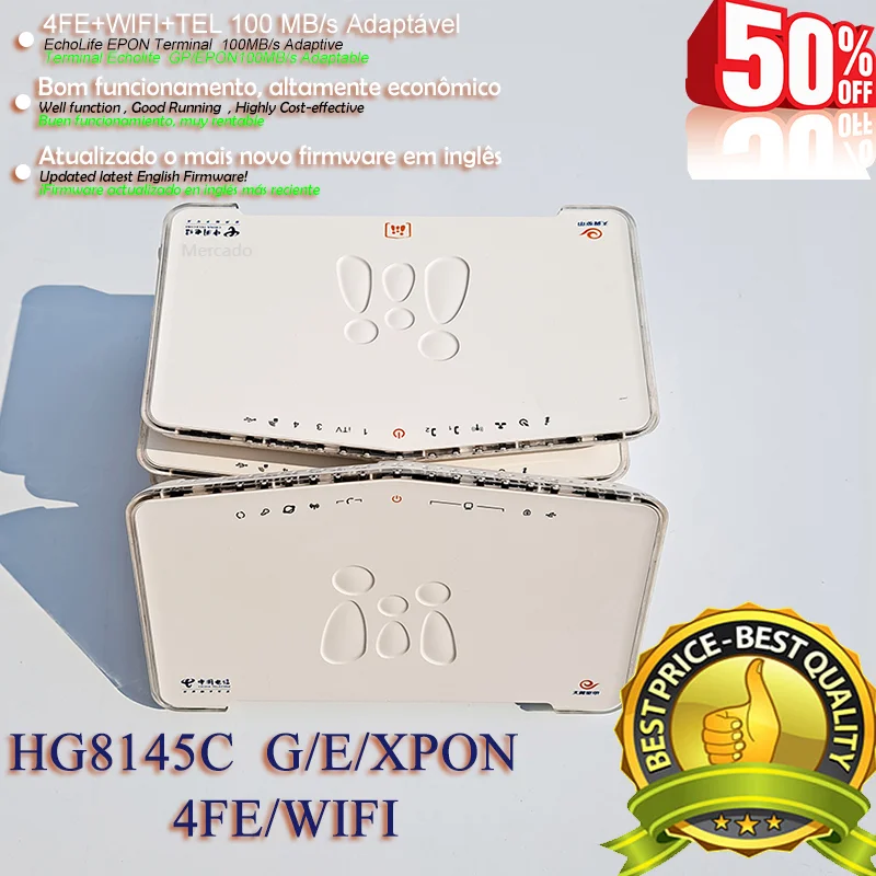 

5~20pcs Lot Used HG8145C 8245C EPON GPON XPON oNU 4FE+WIFI Terminal Modem Router replace HG8346M FTTH ONT House Model Free ship
