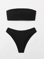 ztvitality solid bikinis sexy bikini 2021 new arrival padded bra strapless swimsuit bandage beachwear swimwear women biquini