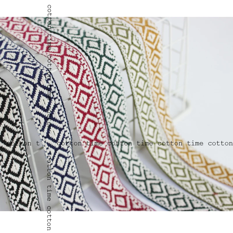 6 цветов хлопковая жаккардовая тесьма шириной 2 5 см аксессуары для отделки