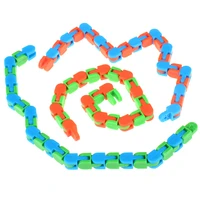 1pc colorful puzzle sensory fidget toys stress relief rotate and shape 24 bit kids autism snake puzzles classic sensory toy