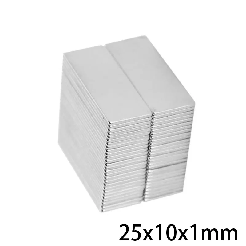 10 ~ 500 шт 25x10x1 мм поисковый квадрат Магнит 25 * маленький блок мощные магниты сильный