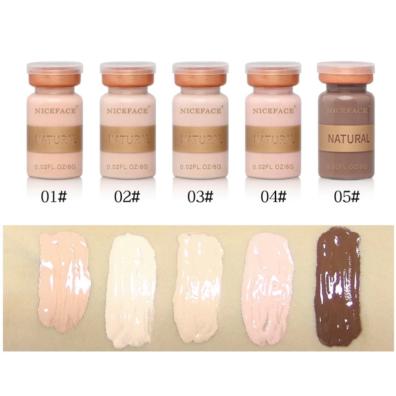 5 цветов тональный крем консилер водонепроницаемый полный охват матовая основа