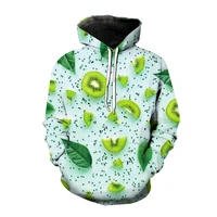 new fashion hoodies fruit 3d print sweatshirts men women oversized hoodie pullover kiwi pattern autumn winter unisex hoody coats