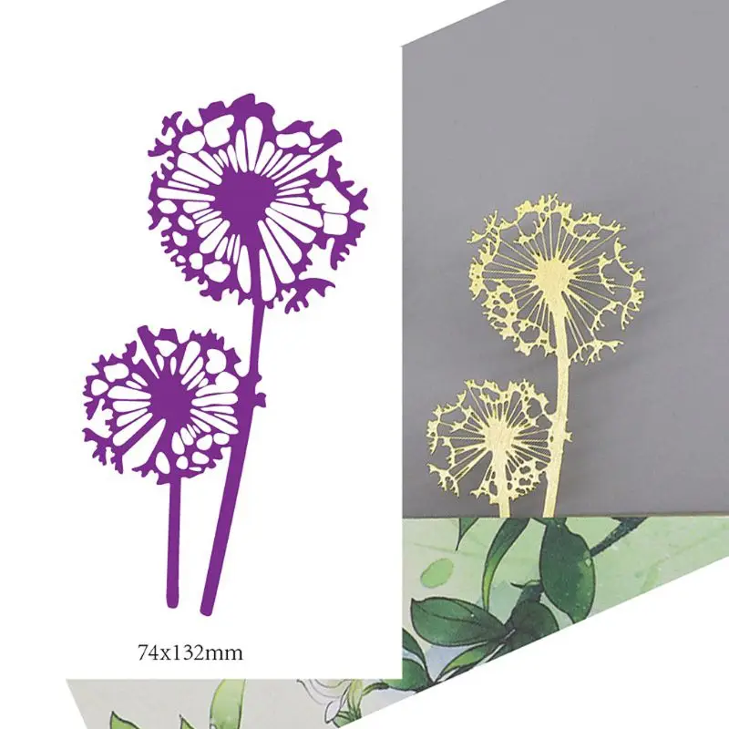 

Dandelions Metal Cutting Dies Stencil Scrapbooking DIY Album Stamp Paper Emboss 95AA