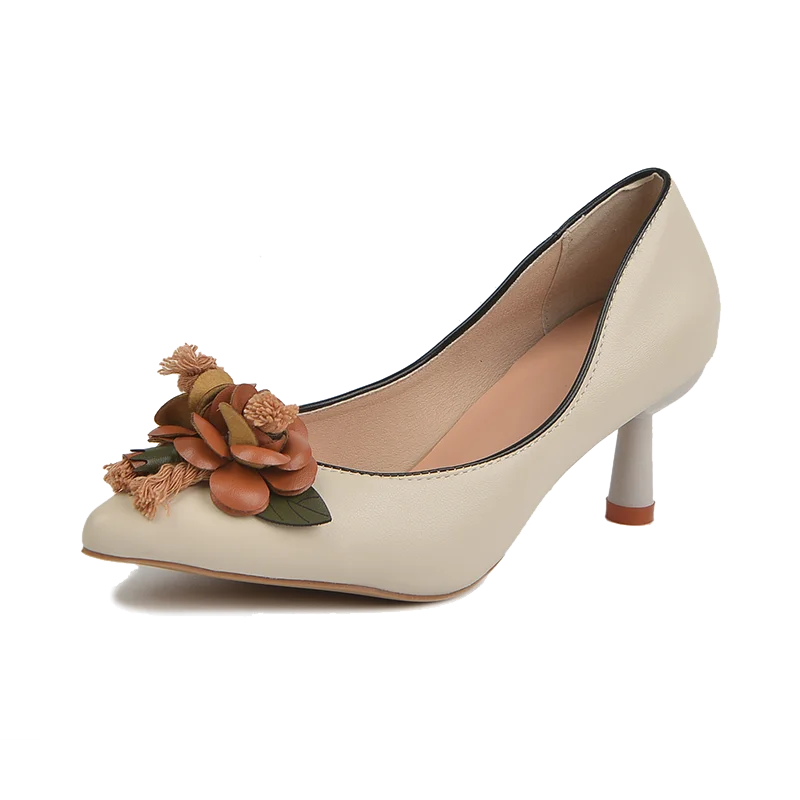 

Туфли-лодочки женские с острым носком, высокий тонкий каблук, металлическая цепочка, дизайнерская обувь для офиса, обувь для работы, оранжев...