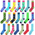 Носки унисекс, хлопковые, с забавным рисунком кота, собаки