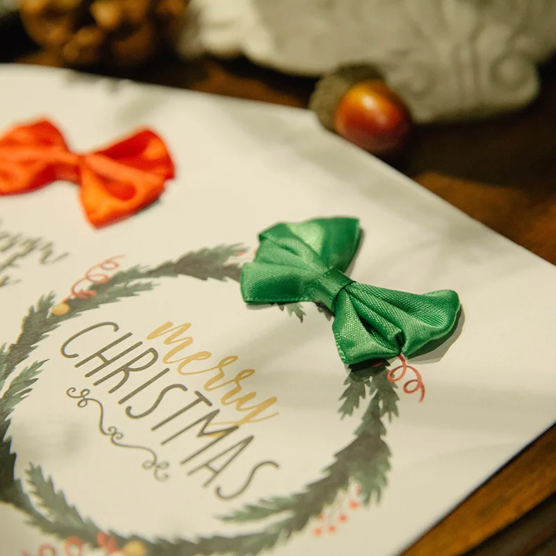 Оптовая продажа 12 штук креативные бумажные открытки с Рождеством складные