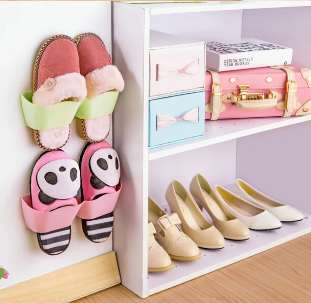 Настенный Липкий крючок для обуви полка вешалка держатель органайзер хранения |