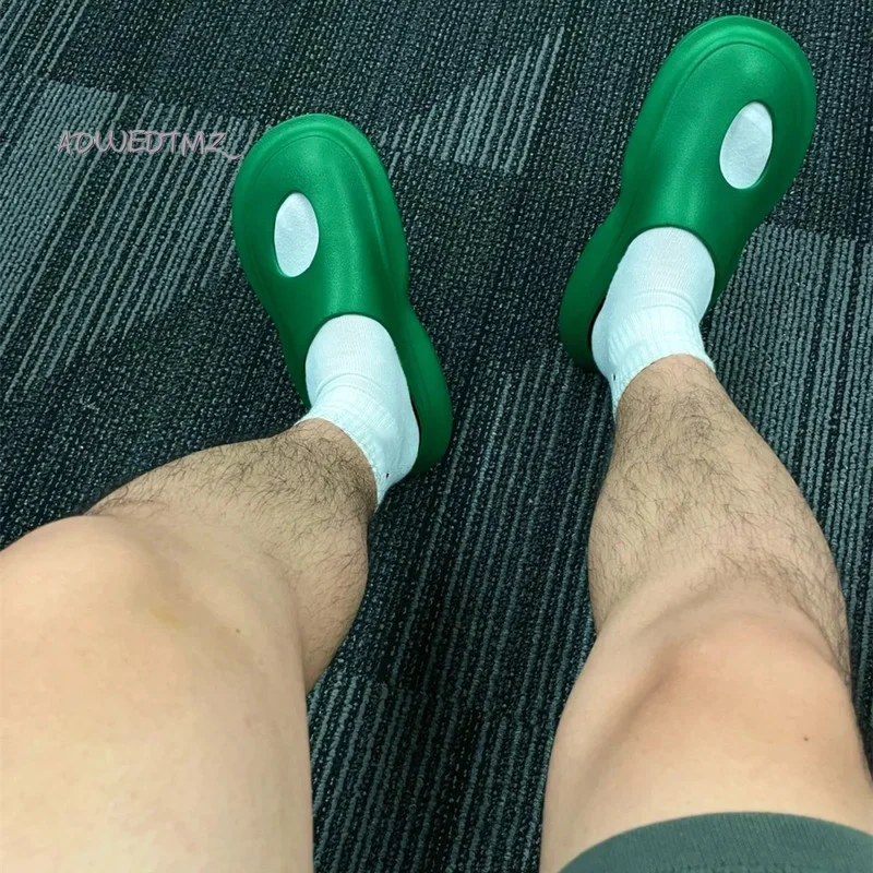 

AOWDTMZ 2021 Summer Thick Thick-soled Bathroom House Slippers Men's Fashion Soft-soled EVA Indoor Slippers Men's Shoes Non-slip