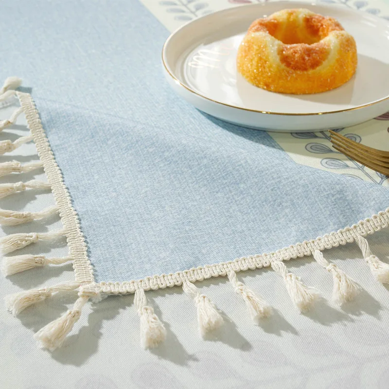 

Garden Style Waterproof Table Cloth Tablecloth Table Top Decoration Rectangular Cloth Household Products Dustproof Tablecloth